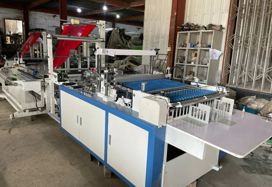 3.5KW Drei Seiten Versiegelung Reißverschluss Tasche Herstellung Maschine Hochgeschwindigkeit 120pcs/Min